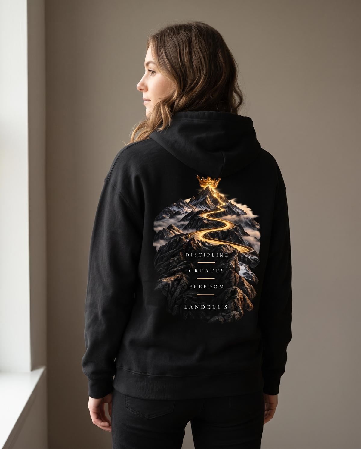 Self Investment Hoodie back view