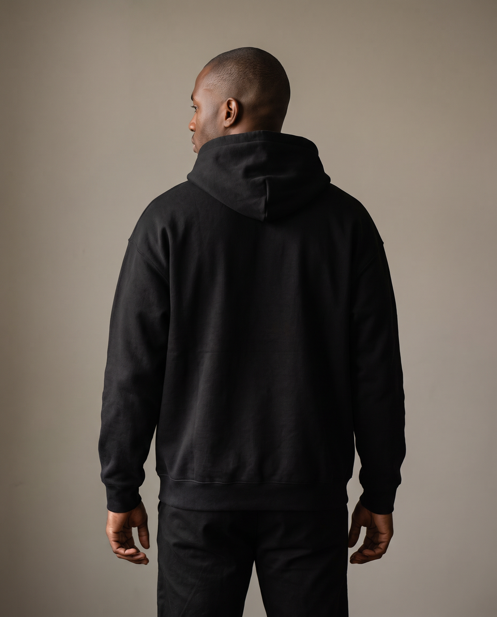 Discipline Over Feelings Hoodie back view